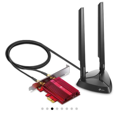 TP-Link Archer TXE75E AXE5400 Wi-Fi 6E 藍牙5.2 PCle： 網絡卡