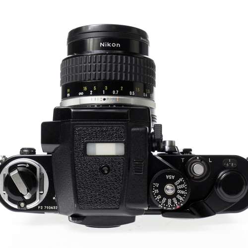 Nikon F2 35mm SLR Film Camera Black w/ NIKKOR 35mm f2 Lens