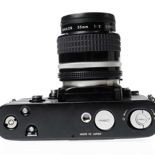 Nikon F2 35mm SLR Film Camera Black w/ NIKKOR 35mm f2 Lens