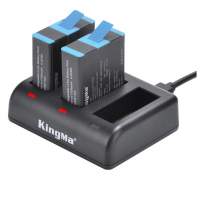 KINGMA 2 Batteries With Triple USB Charger Set For GoPro Hero 12