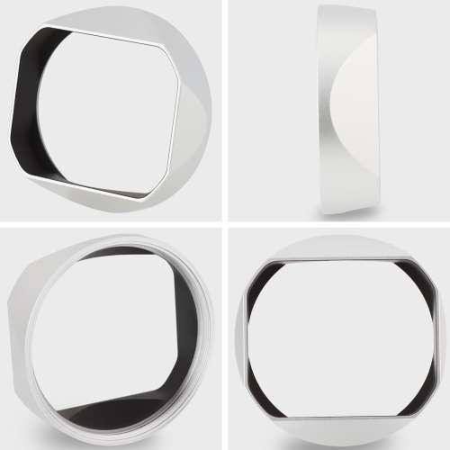 HAOGE LH-LQW Square Metal Lens Hood For Leica Q3 全片幅定焦相機 (19080) 銀色方...