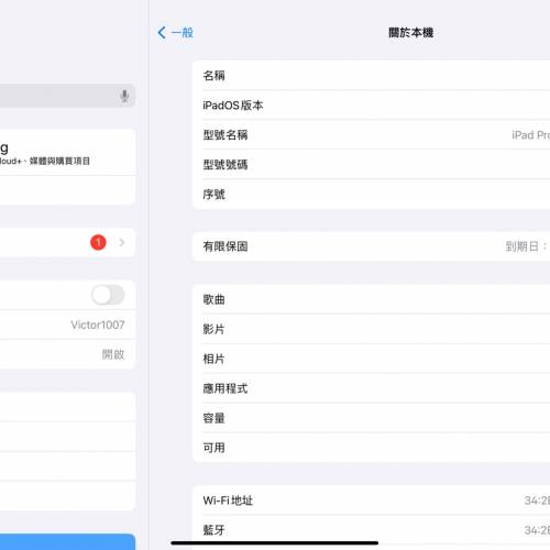 （不議價）極新港版太空黑iPad Pro m4 11inch WiFi 保養至2025年5月