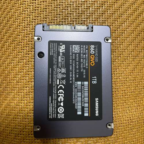 Samsung 三星 860 QVO SATA 2.5-inch SSD 1TB (MZ-76Q1T0)