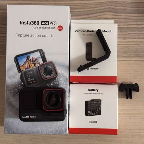 Insta360 Ace pro action camera 香港行貨full set連配件