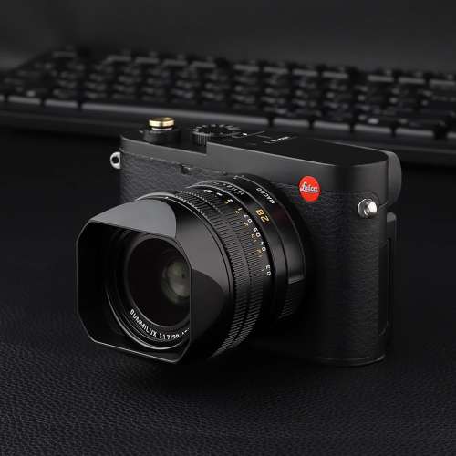 HAOGE LH-LQB Square Metal Lens Hood For LEICA Q (Typ 116) 方形遮光罩