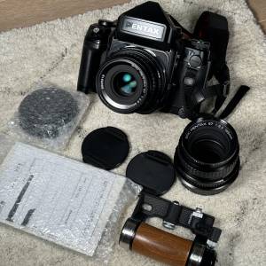 Pentax 67II with 105/2.5 and 90/2.8 and Grip (serviced in 2023)