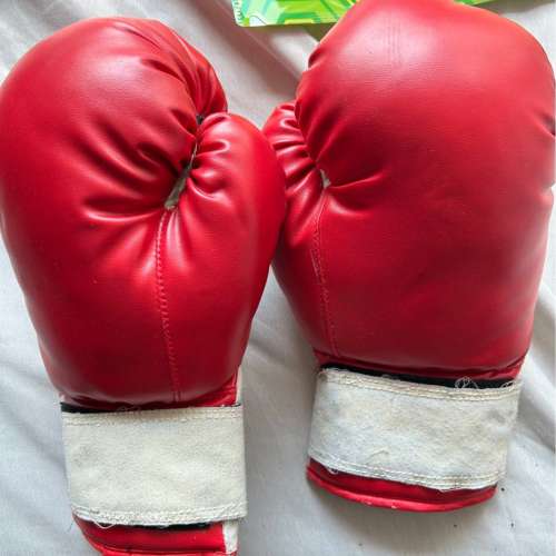 新淨全正常  拳套 拳擊手套 紅色 red boxing gloves 12oz