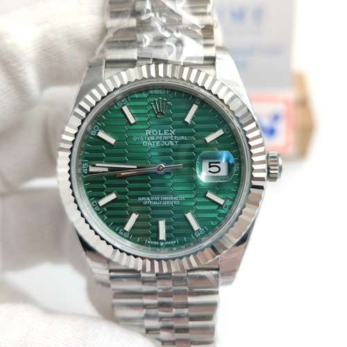 DateJust 41 126334 Green Fluted Dial watch