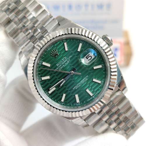 DateJust 41 126334 Green Fluted Dial watch