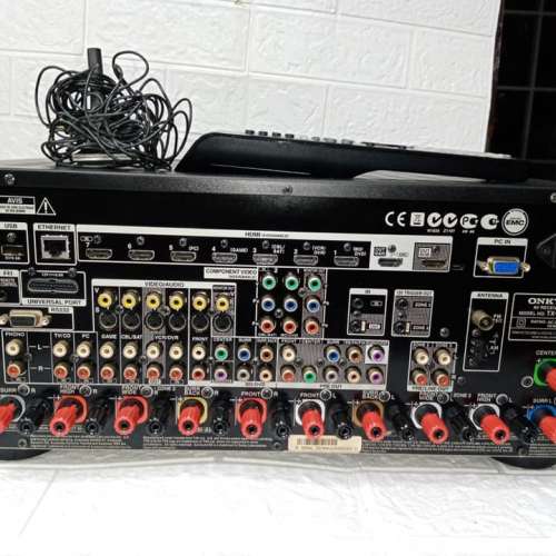 Onkyo nr809 ...220v... 跟遙控 跟咪頭