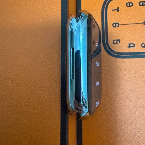 Apple Watch Hermes Series 9 S9 45MM 銀色不鏽鋼 （不連皮錶帶）