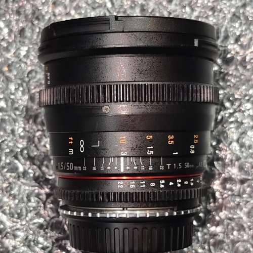 samyang 50/1.5 MF For Nikon F 連 mount for Canon EF