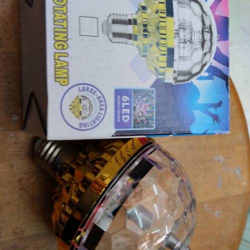E27大螺頭disco彩色旋轉氣氛燈