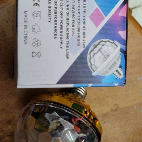 E27大螺頭disco彩色旋轉氣氛燈