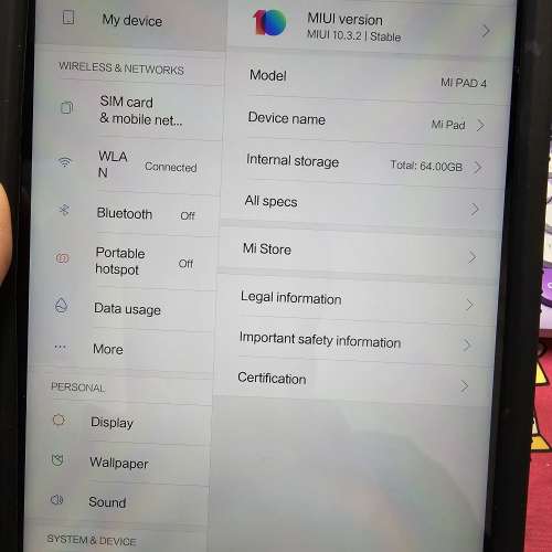 90% 新小米平板4 LTE 8吋全套