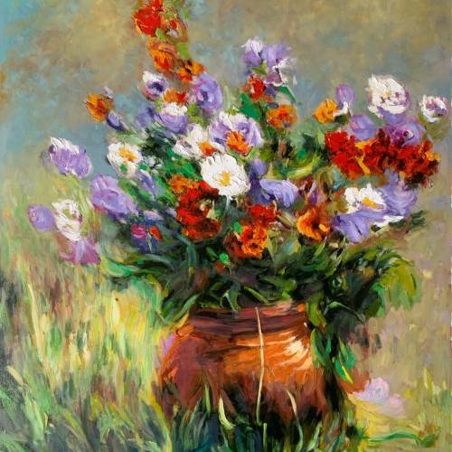 油画《花语系列》