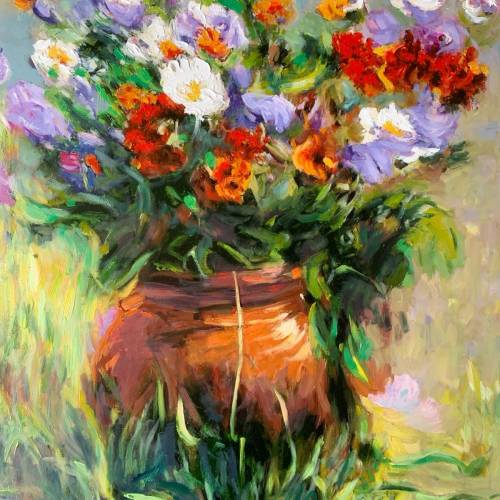 油画《花语系列》