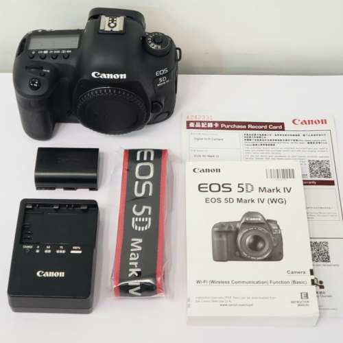 Canon 5D Mark IV Body ( 5D4 5D Mk 4 淨機身) - 98% New , 快門次數 SC 4632次，香...