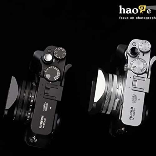 Haoge LH-X200B Square Metal Lens Hood with 49mm Adapter Ring Metal Cap (遮光罩)