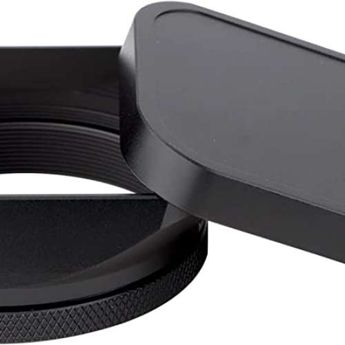 Haoge LH-X200B Square Metal Lens Hood with 49mm Adapter Ring Metal Cap (遮光罩)