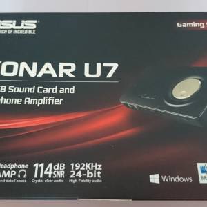 全新 ASUS Xonar U7 USB sound card and headphones amp,支援 Mac,windows