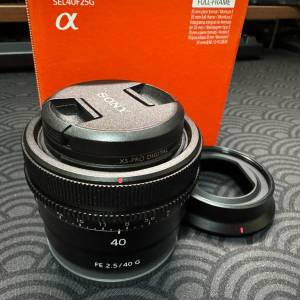Sony SEL40F25G 40mm F2.5G 有盒有單