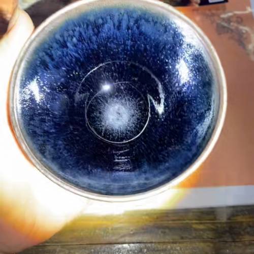 建盞 柴燒 卓立固 省非遺大師 茶杯。