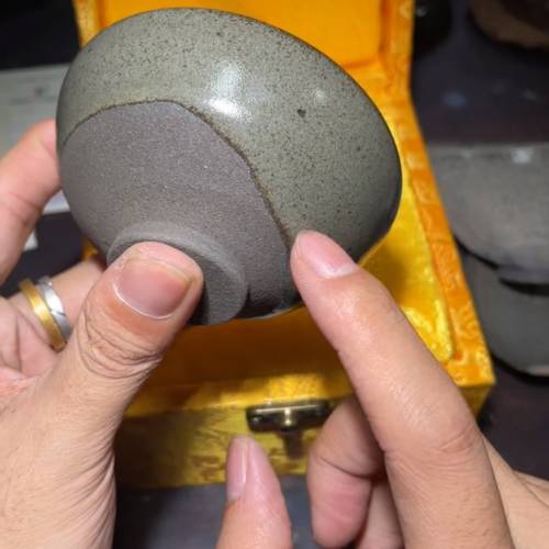 建盞 仿古 宋型 純柴燒 張圣志 灰貝系