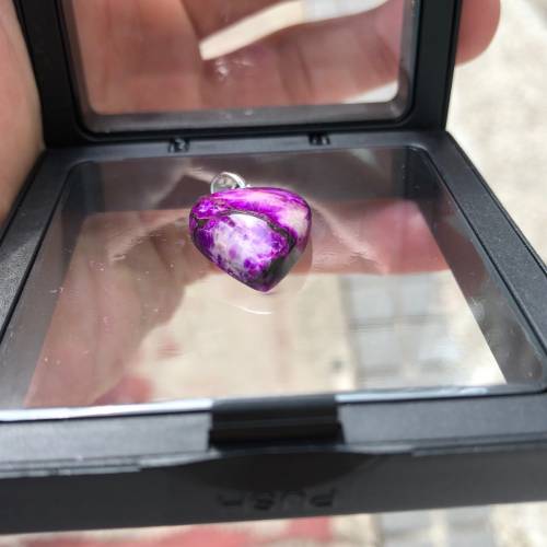 Sugilite 舒俱徠 吊墜 心型