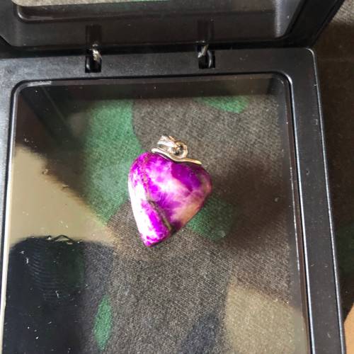 Sugilite 舒俱徠 吊墜 心型