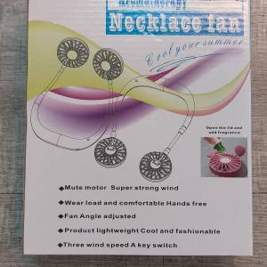 Aromatherapy Necklace Fan