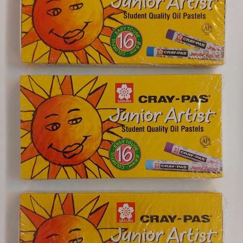 Sakura Junior Artist Oil Pastels 櫻花牌油粉彩 (16色紙盒裝)