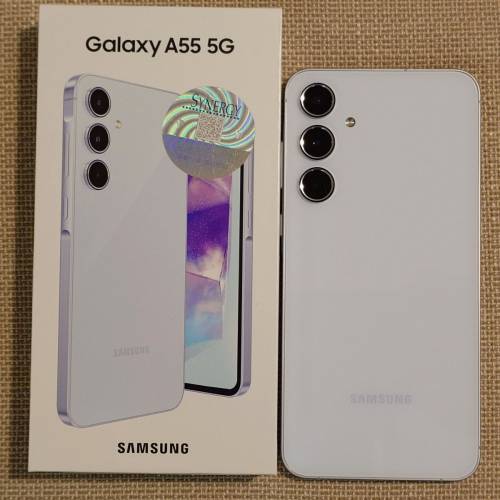 全新未使用 香港行貨Samsung Galaxy A55 12+256 冰藍 一年保養