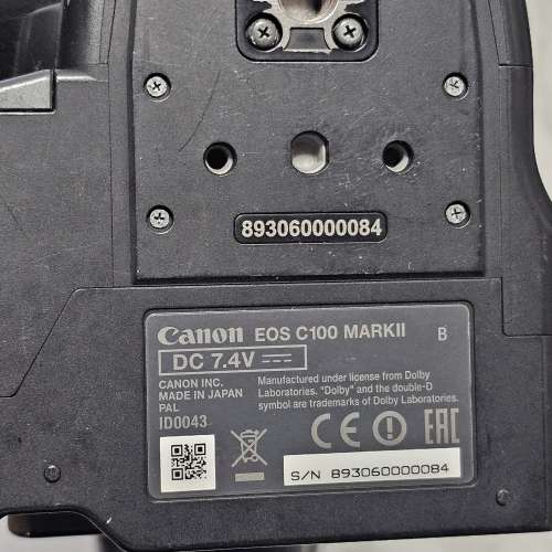 canon c100 markii 85成新