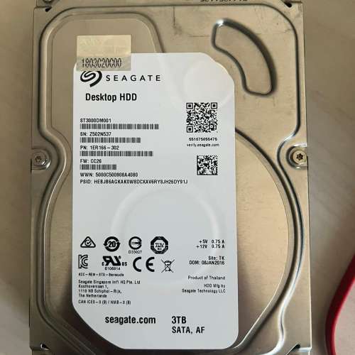 3T 硬盤 HDD HARDDIVE 性能良好