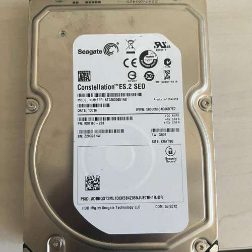 3T 硬盤 HDD HARDDIVE 性能良好