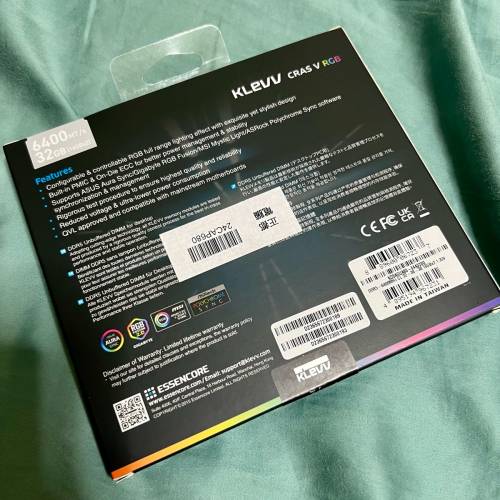 KLEVV CRAS RGB 32G kit DDR5 6400