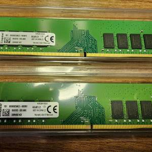 DDR4 8GBx2 Matched-Pair Kingston 配對裝
