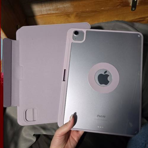 [99.9999%NEW] iPad Air (2024 m2版) 128GB 紫色 連磁吸保護殼