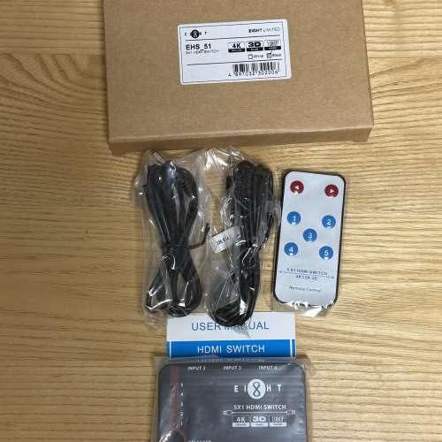 全新 EIGHT HDMI SWITCH (5IN , 1OUT) 有搖控