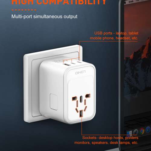 LDNIO 旅行充電 GaN 快充 快差 65w 45w