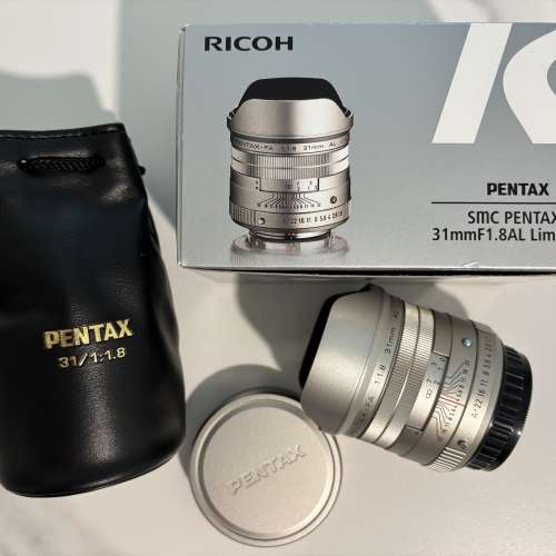 Pentax SMC FA 31mm F1.8 limited silver