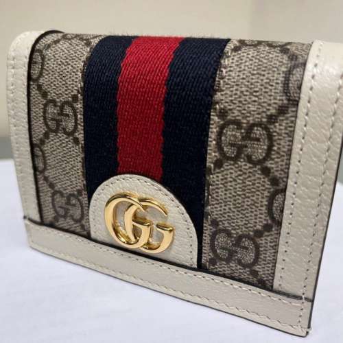Gucci OPHIDIA GG卡片銀包