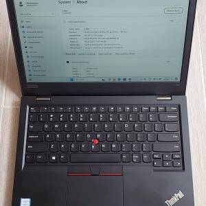 Lenovo Thinkpad L380 Intel i5-8250U 8GB ram 512NVME