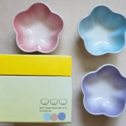Le Creuset Mini Flower Bowl (set of 3) 陶瓷 花花系列 小食碗 甜品碗