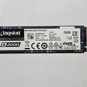 Kingston A2000 M.2 2280 NVMe SSD 250GB