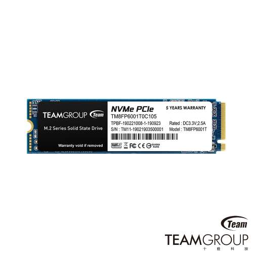 TEAMGROUP 1TB M.2 2280 PCIe Gen3 x4 SSD