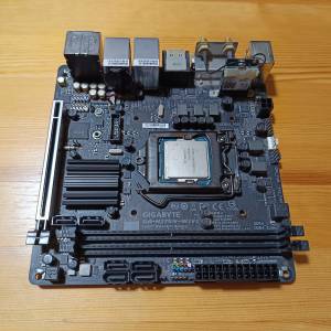 Gigabyte H270n wifi底板 +  I7 6700 es cpu(正顯)+ 8gx2條Kingston Fury DDR4 320...