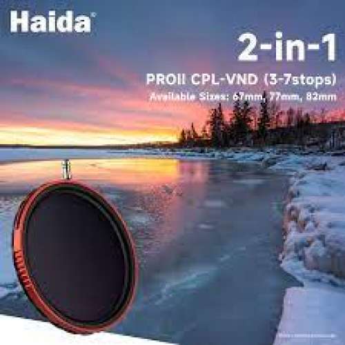 Haida 2 in 1 Circular Polarizer + Variable Neutral Density ND8 - ND128 偏光鏡...