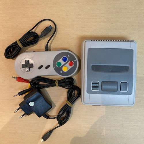 全新 SFC / SNES 迷你復刻版 超級任天堂 遊戲機 主機 連手制 火牛 電線 配件  mini...